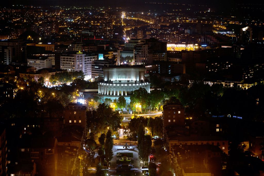 Aussicht auf die Stadt Yerevan