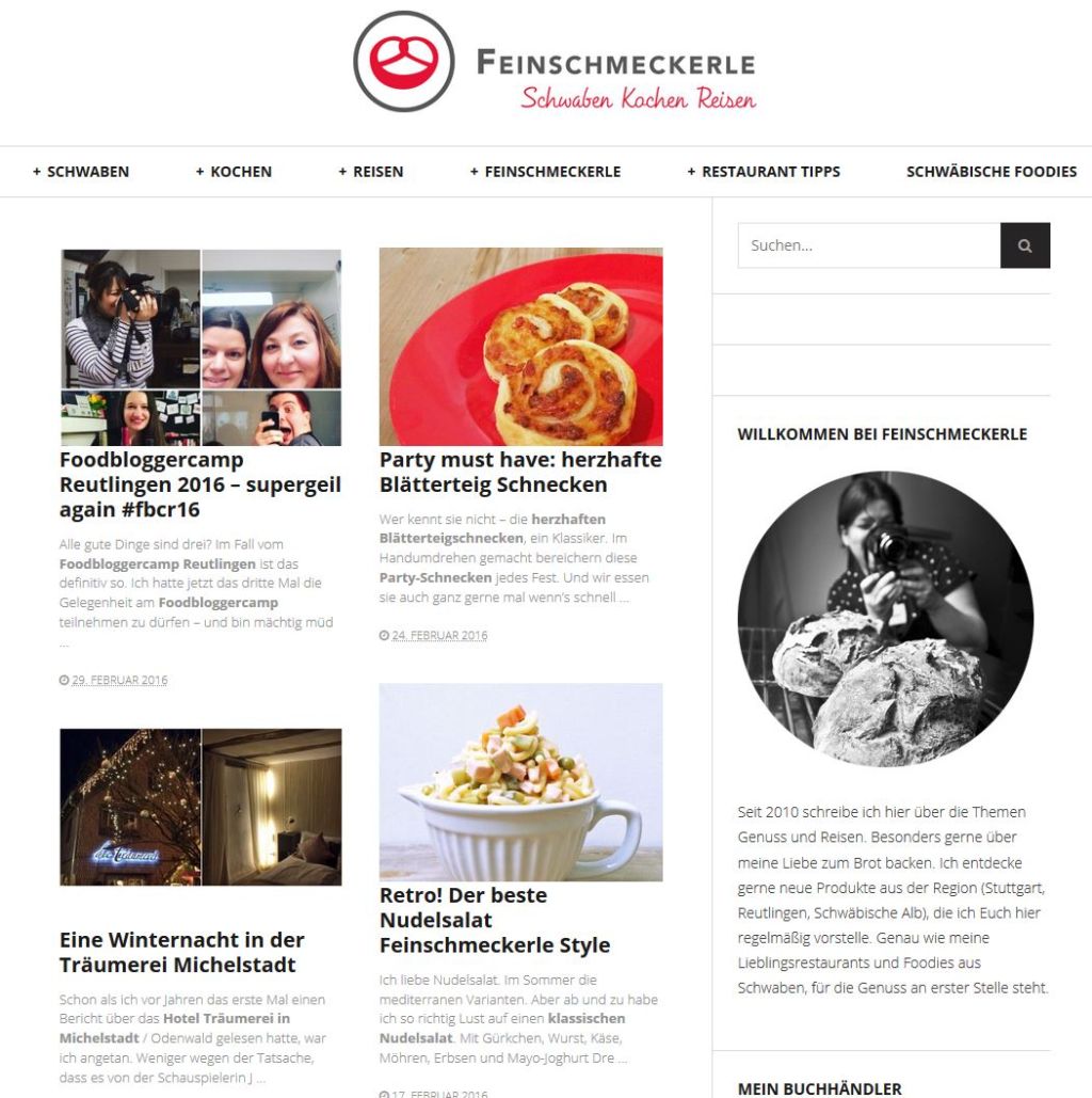 Screenshot feinschmeckerle.de