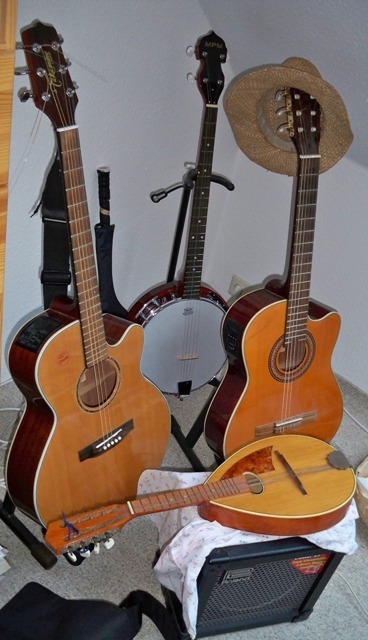 Jazzinstrumente auf Kreuzfahrtschiff